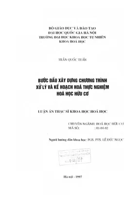 Xây Dựng Phần Mềm Xử Lý và Kế Hoạch Hóa Thực Nghiệm Hóa