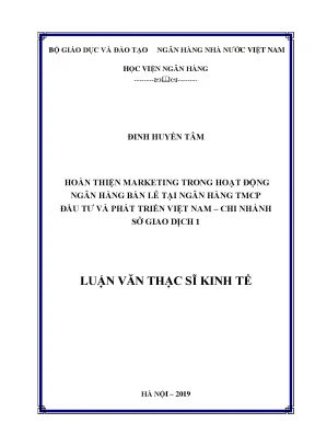 Hoàn thiện Marketing trong Ngân hàng Bán lẻ tại BIDV