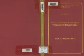 Nâng cao năng lực quản trị rủi ro tín dụng tại ngân hàng