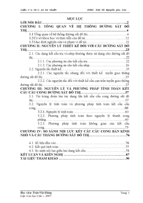 Nghiên Cứu Tính Toán Kết Cấu Cầu Cong Đường Sắt Đô Thị