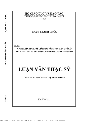 Phân Tích và Giải Pháp Nâng Cao Hiệu Quả Sản Xuất Kinh