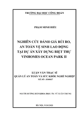 Đánh Giá Rủi Ro An Toàn Vệ Sinh Lao Động Tại Dự Án 