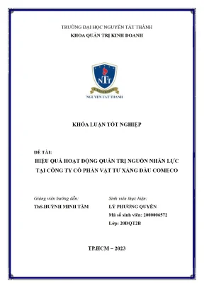 Nâng Cao Hiệu Quả Quản Trị Nguồn Nhân Lực Tại Công Ty COMECO