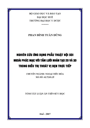 Nghiên Cứu Phẫu Thuật Nội Soi Ngoài Phúc Mạc Điều Trị 
