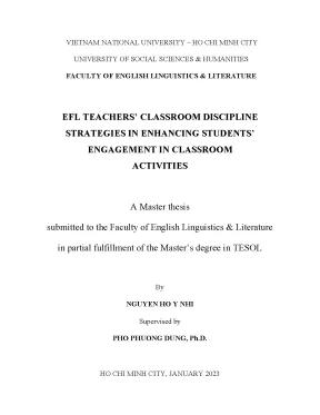 Chiến Lược Kỷ Luật Lớp Học Của Giáo Viên EFL Tăng Cường 