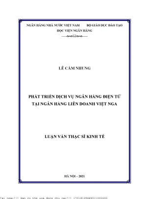Phát Triển Dịch Vụ Ngân Hàng Điện Tử Tại Ngân Hàng Liên