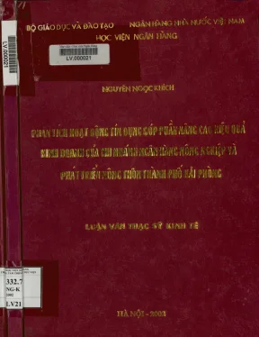 Phân Tích Hoạt Động Tín Dụng Tại Ngân Hàng Nông Nghiệp