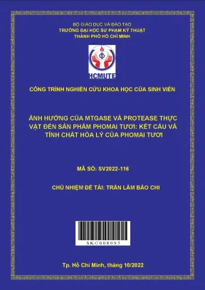 Nghiên Cứu Ảnh Hưởng Của MTGASE Và Protease Thực Vật Đến