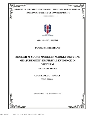 Mô Hình Beneish M-Score: Phân Tích Tác Động Đến Lợi 