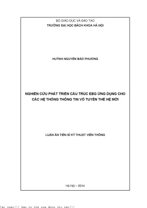 Nghiên Cứu Phát Triển Cấu Trúc EBG Ứng Dụng Trong Hệ