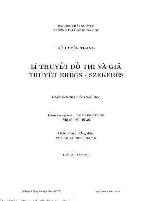 Lý Thuyết Đồ Thị và Giả Thuyết Erdös - Szekeres: Nghiên