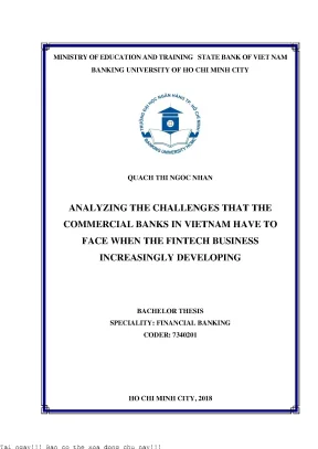 Phân Tích Thách Thức Của Các Ngân Hàng Thương Mại Tại 