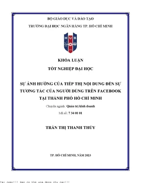 Tác động của Tiếp Thị Nội Dung đến Sự Tương Tác của