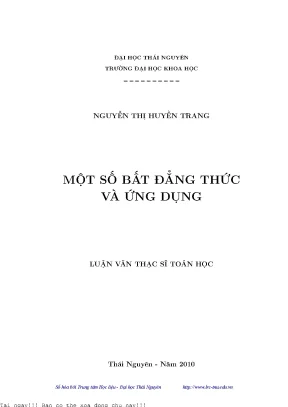 Bất Đẳng Thức Cauchy và Ứng Dụng Trong Toán Học
