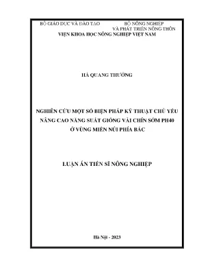 Nâng Cao Năng Suất Giống Vải Chín Sớm PH40 Tại Vùng Miền