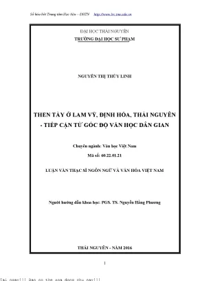 Khám Phá Văn Hóa Then Tày Ở Lam Vỹ, Định Hóa, Thái Nguyên