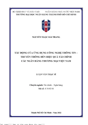 Tác Động Của Công Nghệ Thông Tin Đến Hiệu Quả Tài Chính