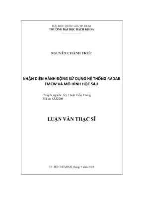 Nhận Diện Hành Động Bằng Hệ Thống Radar FMCW và Mô Hình