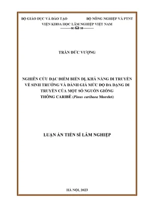 Nghiên Cứu Đặc Điểm Biến Dị và Đánh Giá Đa Dạng Di 