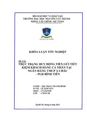 Thực Trạng Huy Động Tiền Gửi Tiết Kiệm Tại Ngân Hàng