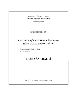 Nghiên Cứu Sự Lan Truyền Ánh Sáng Hồng Ngoại Trong Mô Vú
