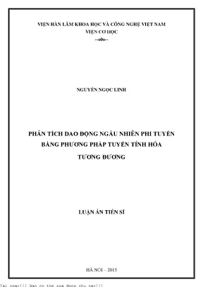Phân Tích Dao Động Ngẫu Nhiên Phi Tuyến Bằng Phương Pháp