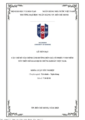 Phân Tích Các Chỉ Số Tài Chính Ảnh Hưởng Đến Giá Cổ
