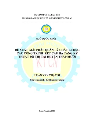 Giải Pháp Quản Lý Chất Lượng Công Trình Kết Cấu Hạ Tầng