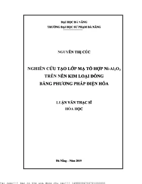 Nghiên cứu tính chất của Al2O3 trên nền nickel
