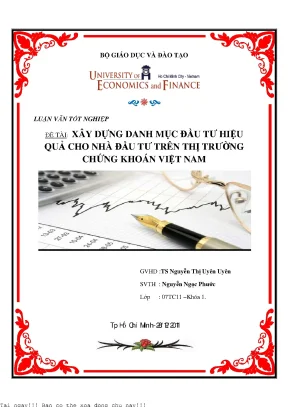 Xây Dựng Danh Mục Đầu Tư Hiệu Quả Trên Thị Trường Chứng 