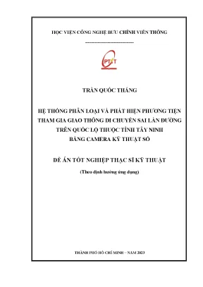 Hệ Thống Phát Hiện Phương Tiện Giao Thông Sai Làn Đường