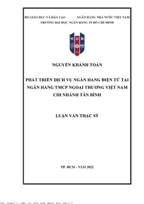 Phát Triển Dịch Vụ Ngân Hàng Điện Tử Tại Vietcombank Chi