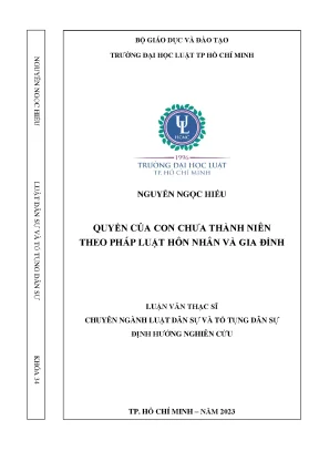 Quyền của Con Chưa Thành Niên Theo Pháp Luật Hôn Nhân và