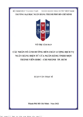 Các yếu tố ảnh hưởng đến chất lượng dịch vụ ngân hàng