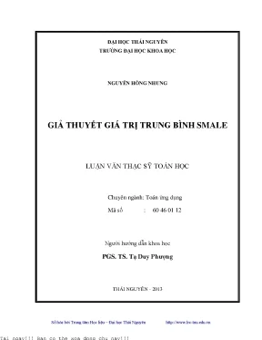 Giả Thuyết Giá Trị Trung Bình Smale: Nghiên Cứu và Ứng Dụng