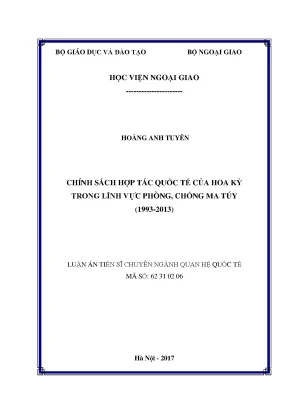 Chính Sách Hợp Tác Quốc Tế của Hoa Kỳ trong Phòng, Chống 