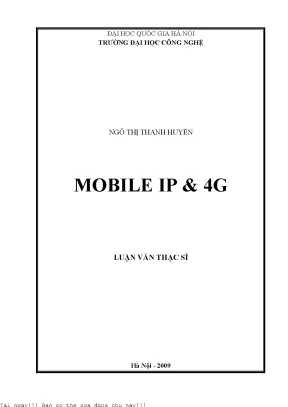 Nghiên Cứu Mobile IP và Công Nghệ 4G: Luận Văn Thạc Sĩ