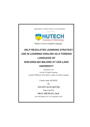 Chiến lược học tự điều chỉnh trong việc học tiếng Anh