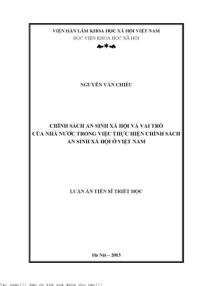 Chính Sách An Sinh Xã Hội và Vai Trò Của Nhà Nước Tại 