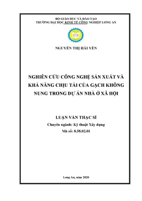 Nghiên Cứu Công Nghệ Sản Xuất Gạch Không Nung và Khả