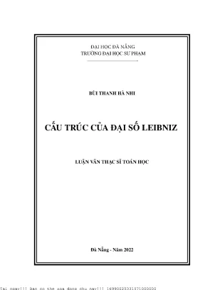 Cấu Trúc Đại Số Leibniz: Nghiên Cứu và Phân Lớp