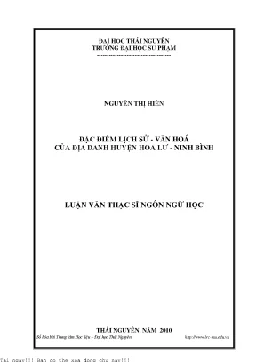 Khám Phá Đặc Điểm Lịch Sử và Văn Hóa Địa Danh Huyện Hoa