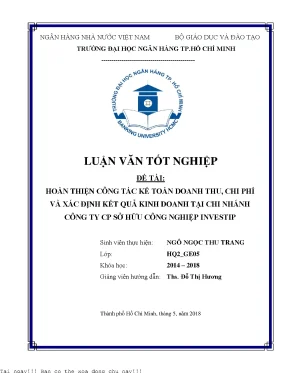 Phân Tích Kết Quả Kinh Doanh Tại Công Ty Cổ Phần