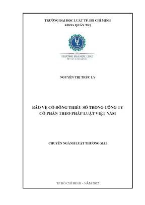 Bảo Vệ Quyền Lợi Cổ Đông Thiểu Số Trong Công Ty Cổ Phần
