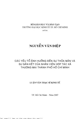 Nghiên Cứu Ảnh Hưởng Của Sự Thoả Mãn Đối Với Kết Quả Làm