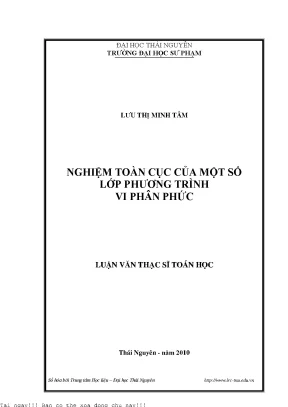 Nghiên cứu lý thuyết phân phối giá trị Nevanlinna trong 