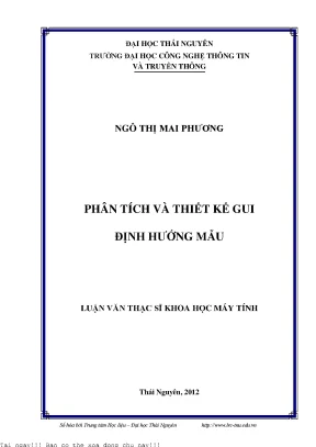 Phân Tích và Thiết Kế Giao Diện Đồ Họa Hướng Dẫn Mẫu