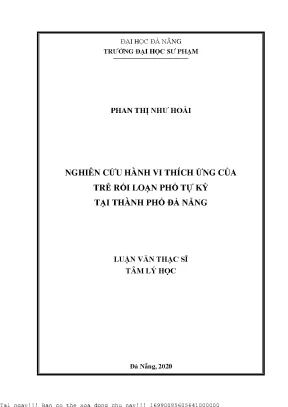 Nâng cao hành vi thích ứng cho trẻ rối loạn phổ tự kỷ