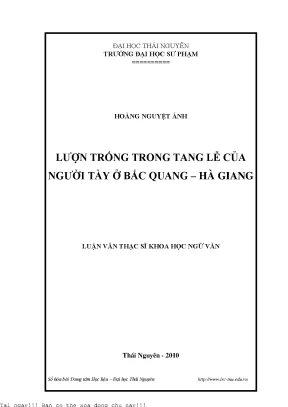 Lượn Trống Trong Tang Lễ Của Người Tày Ở Bắc Quang - Hà