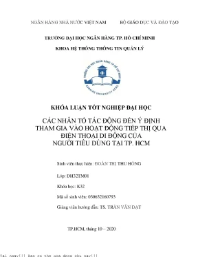 Những Nhân Tố Ảnh Hưởng Đến Ý Định Tham Gia Mobile